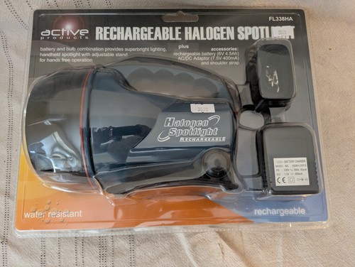 Rechargeable halogen spotlight - rechargeable,