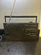 Vintage Sony Radio ICF 1200 4-band Receiver FM/MW/LW/SW Black