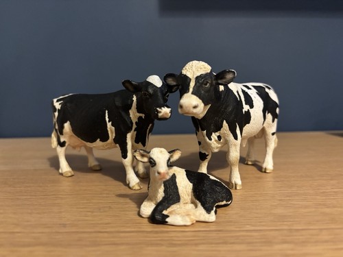 Schleich cows farm animals - schleich, x3