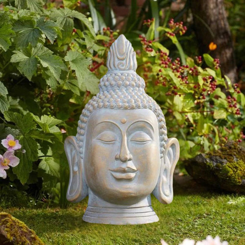 Buddha head garden - buddha,