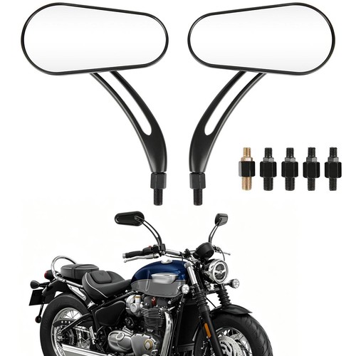Black motorcycle rearview - black,