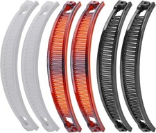 6 Pieces Banana Hair Clip Banana Clips Grip Combs Fishtail Hair Clips Ponytail