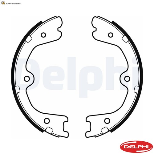 Brake shoe set - parking,