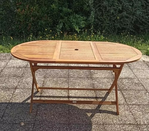 Large garden dining table - garden,