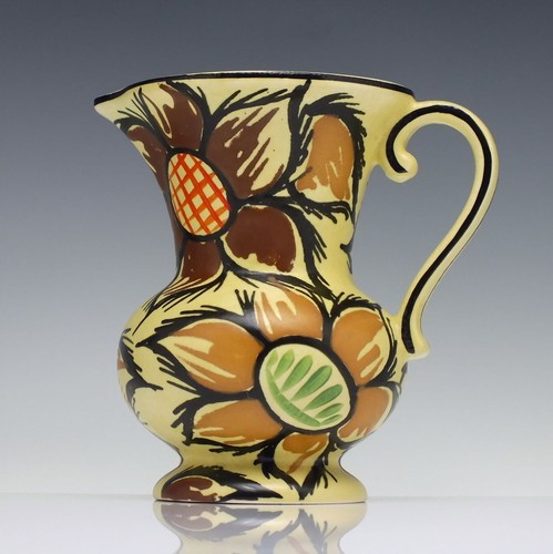 Art nouveau style pottery jug - art,