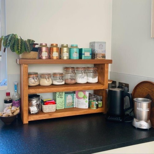 Rustic handmade spice rack - spice,