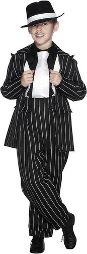 Boys 1920s black zoot - black,