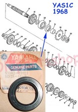 Yamaha YAS1 YL1 YCS1 CS5 LS2 RD125 RD200 Transmission Oil Seal NOS 93102-28021