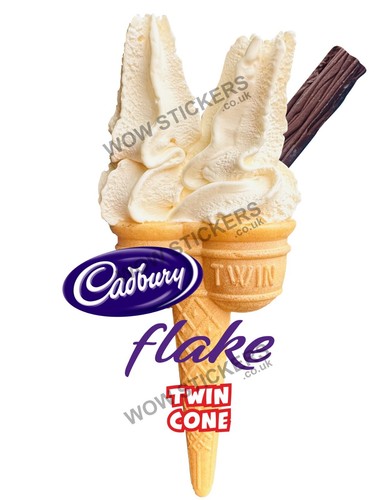 Ice cream van sticker cadbury - ice,