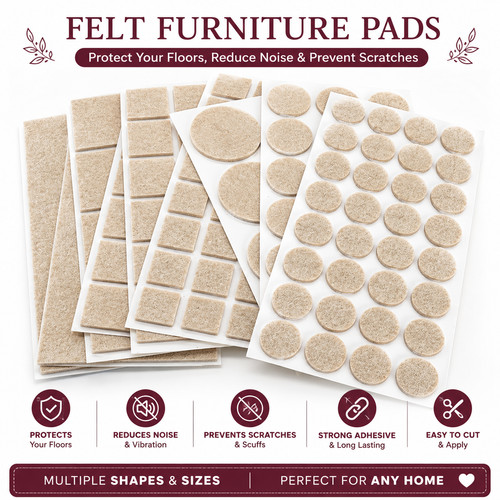 Felt pads 22mm round - pads,