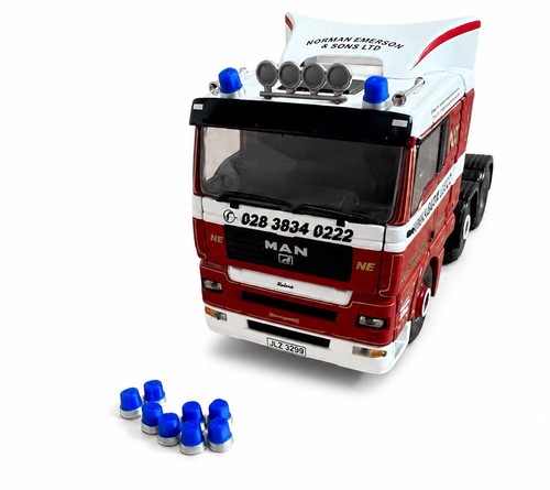 Scale silver blue beacon - silver,