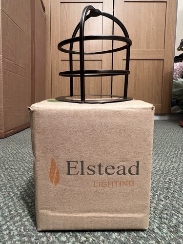 Elstead black metal bird cage - elstead,