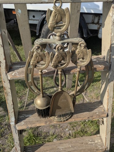 Vintage brass fireside - vintage,
