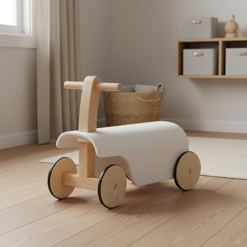 Wooden balance bike - bike, natural