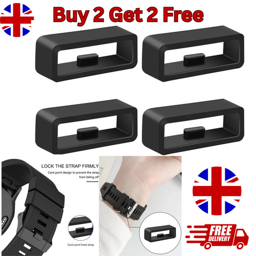 Black rubber watch strap - rubber,