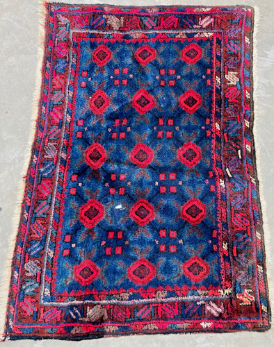 Vintage hand knotted moroccan - hand-knotted,