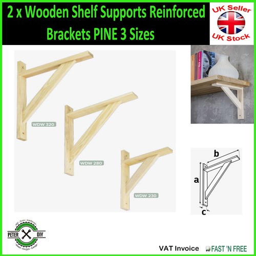 Wooden shelf supports - shelf,