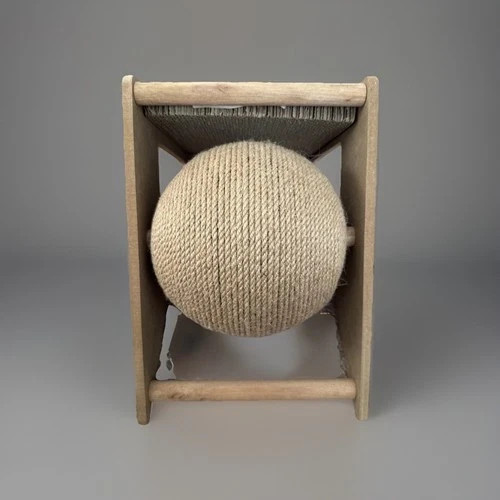 New cat scratcher ball made - cat,