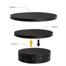 Photography Turntable Electric Rotating Display Stand 360 Degree with Remote Con