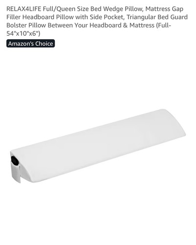 Full size bed wedge - full, pillow