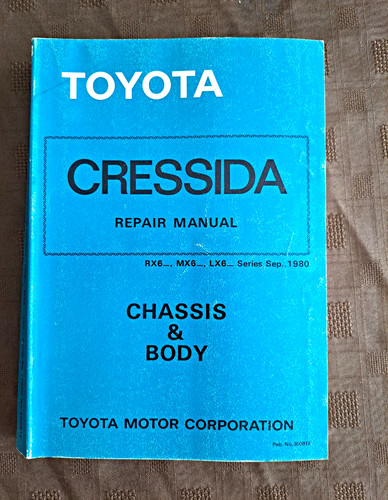 Toyota cressida workshop - toyota,