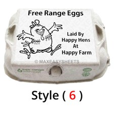 Egg Box Labels Personalised