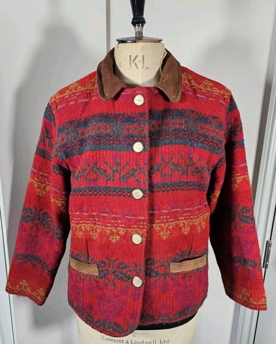 Vtg woolrich aztec floral wool - woolrich,
