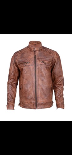 Men distressed brown real - men's,