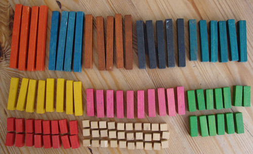 Vintage cuisenaire wooden - vintage,