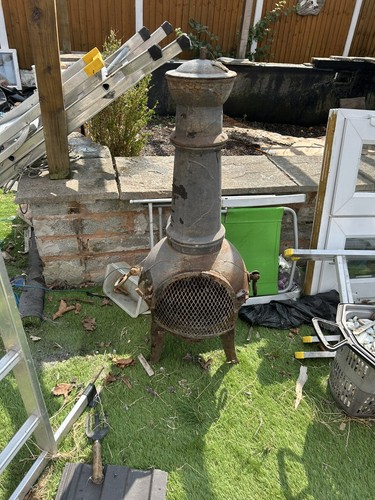 Cast iron chiminea large - cast,
