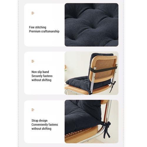 40x80cm black chair cushion - 40x80cm,