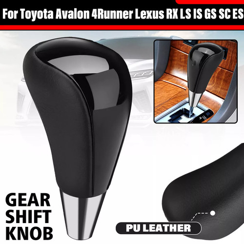 Black leather gear shift - pu,