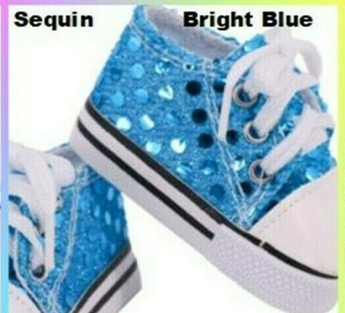 Doll shoes sequin trainers - sequin,