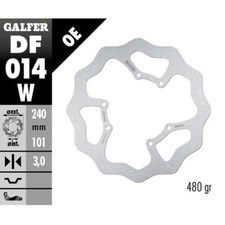 Galfer Wave Honda CR 125 (95-07) Front Brake Disc