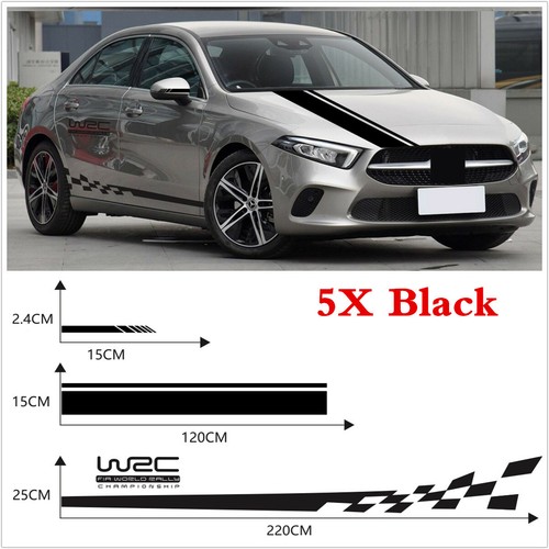 5pcs car racing - long, stripe