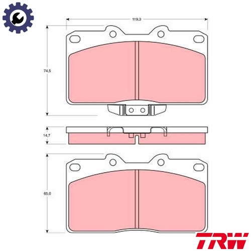 Brake pad set - disc,