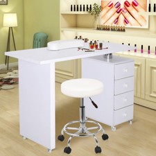 White Manicure Nail Hand Table