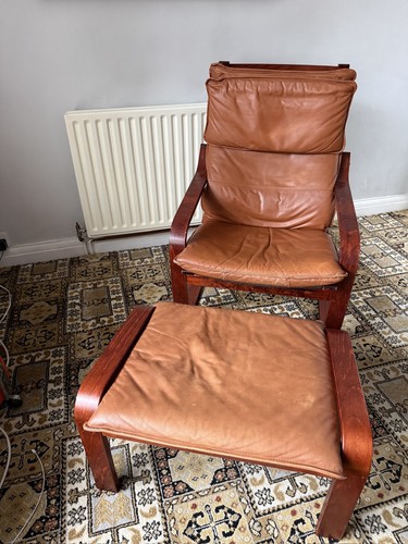 Ikea poang chair footstool - ikea,