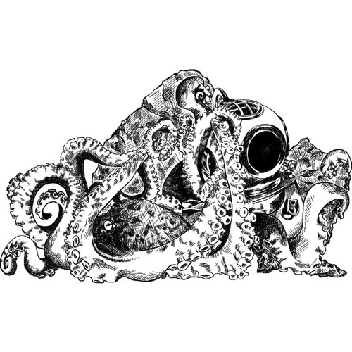 Octopus diving helmet - &,