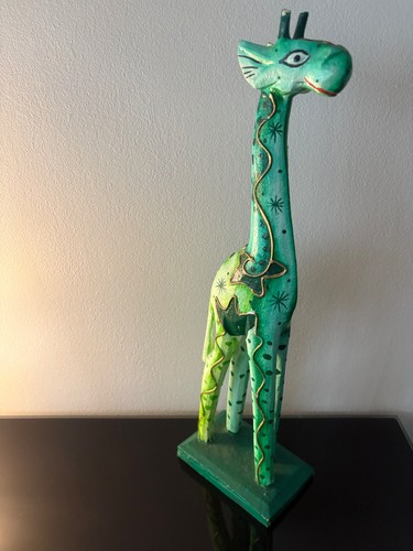 Wooden giraffe statue cm - giraffe,