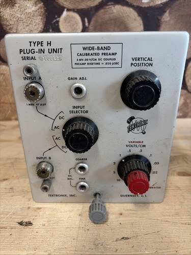 Tektronix type plug unit - plug, in