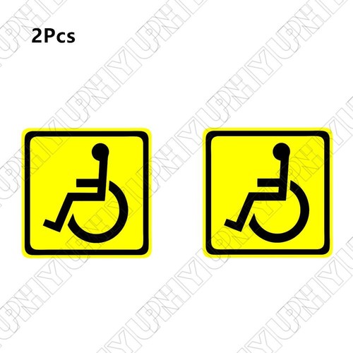 2pcs handicap sign wheelchair - 2pcs,