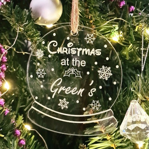Snow globe personalised - globe,