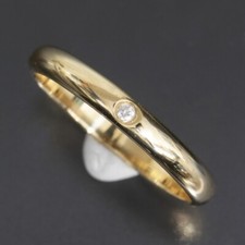 Cartier 1895 Wedding Band 1P Diamond US5.25 18K Yellow gold E1738