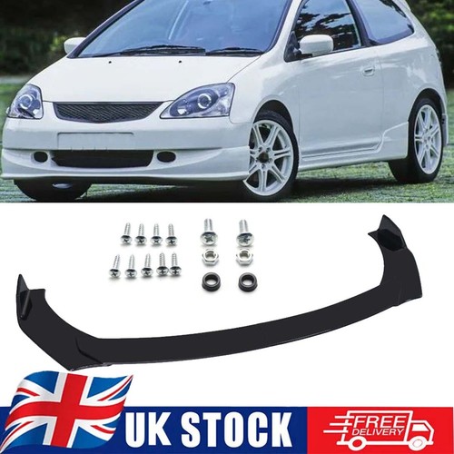 4pcs glossy front bumper lip - front,