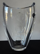 Waterford Crystal John Rocha Eclipse w/Moons Gorgeous Thick 8" Vase