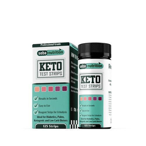 125 keto test strips paper - test,