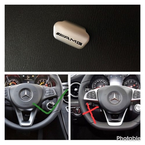 Amg steering wheel emblem - amg,