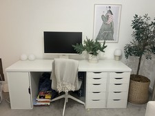 IKEA White Desk Setup – Alex