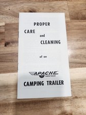 Vintage Apache Camper Trailer Owners Instruction Manual Proper Care And Cleaning